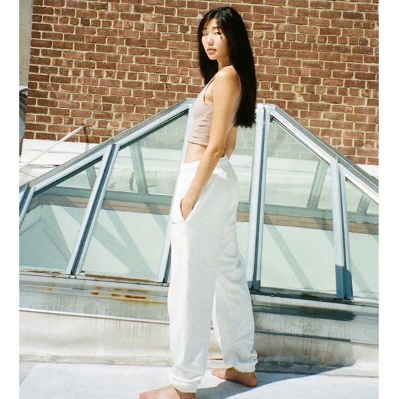 Iets Frans White Ecru Sweatpants. Size Small - Picture 2 of 4